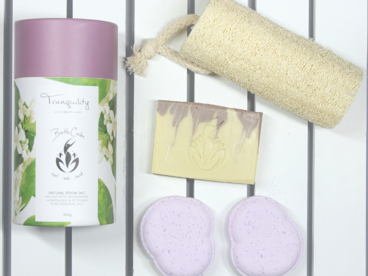 The BathCalm Tranquility Experience gives you a fragrant, relaxing experience in the bath and shower.