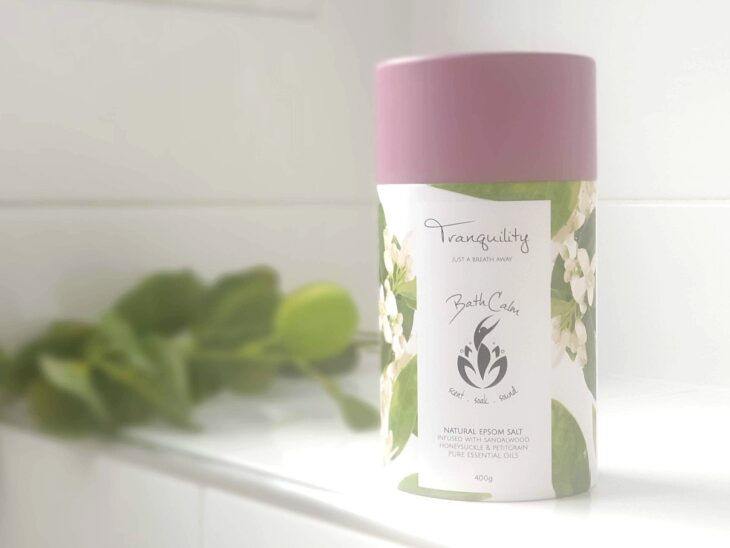 The BathCalm Tranquility Meditation Soak will help you relax and unwind.