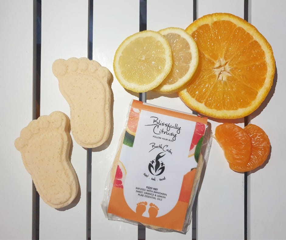 Blissfully Citrusy Fizzy Feet are a refreshing way to sit back, relax, and treat your tootsies!