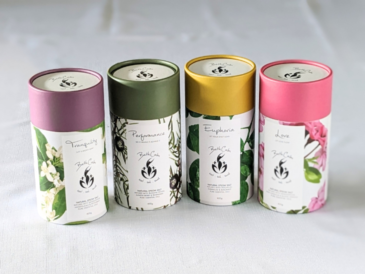 The BathCalm Set of 4 Meditation Soaks is a great way to add variety to your bath relaxation experience! There are a total of 12 guided meditation tracks in the set, accessed via QR code on the pack, with each one created to match to each blend.